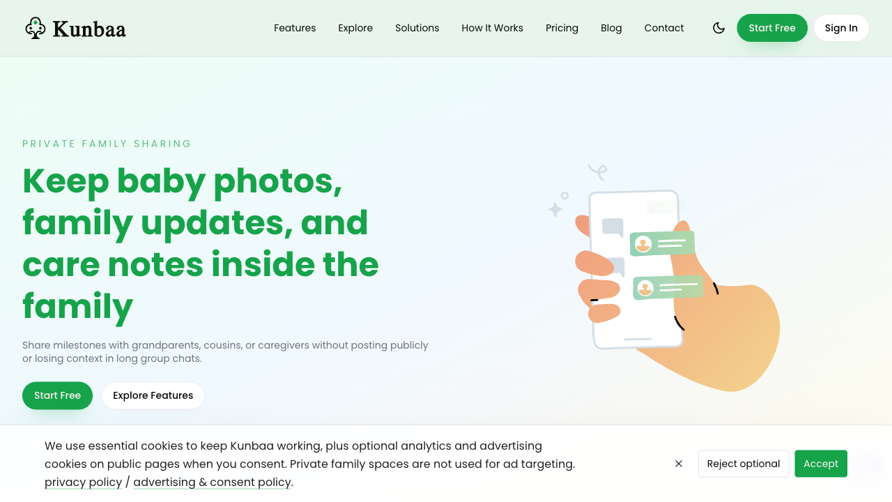 Kunbaa production website preview